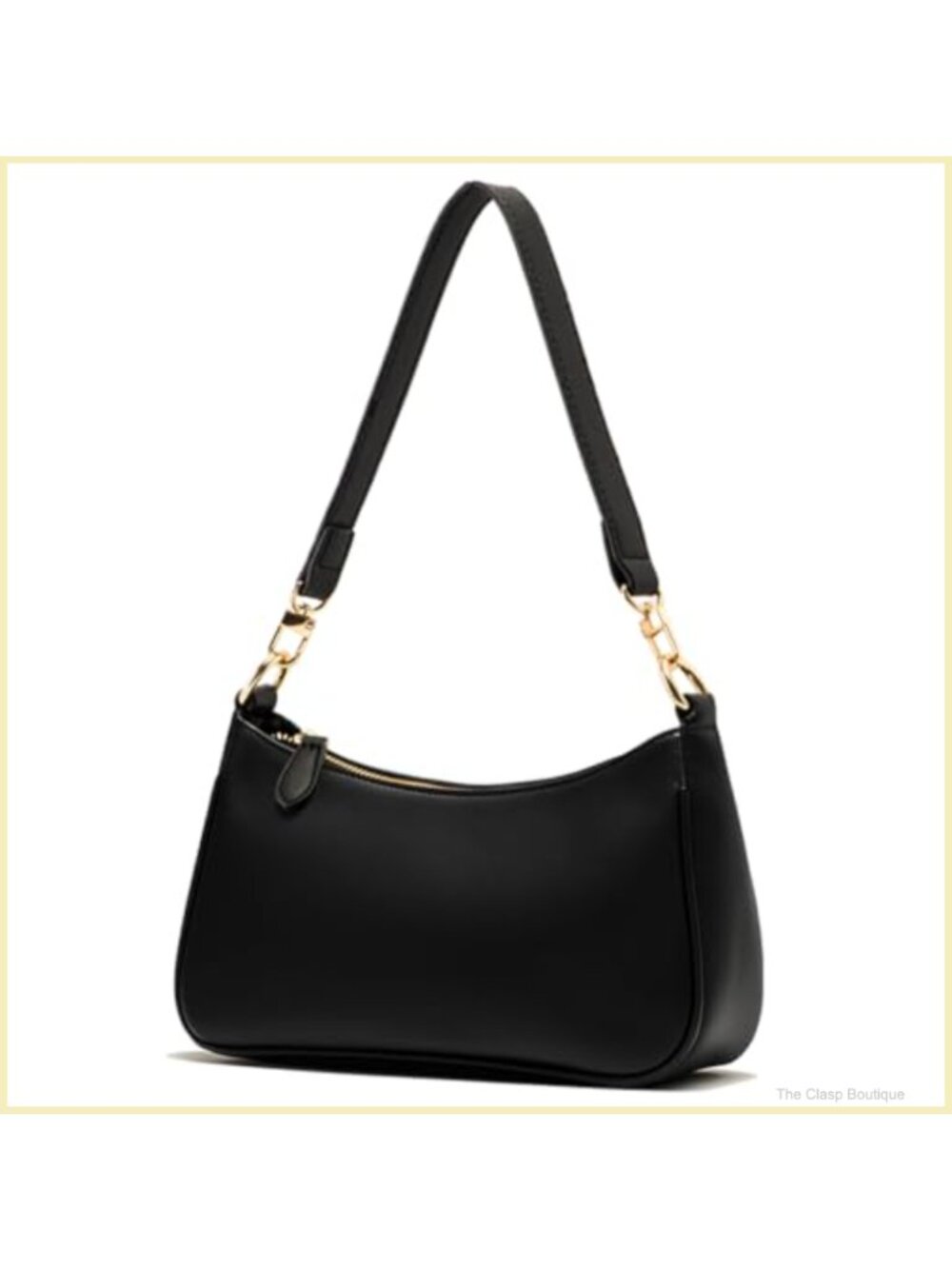 PU Leather Hobo Shoulder Bag Removable Chain Strap Crossbody Purse